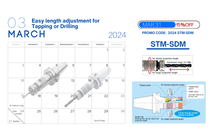 March Promotion for SDM-STM | Tool Holder Manufacturer, Tooling Systems
